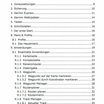 Garmin eTrex 10 Anleitung - Inhalt 2