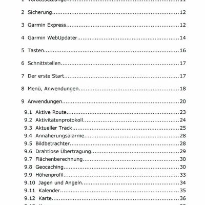 Oregon 6x0 Anleitung - Inhalt 2