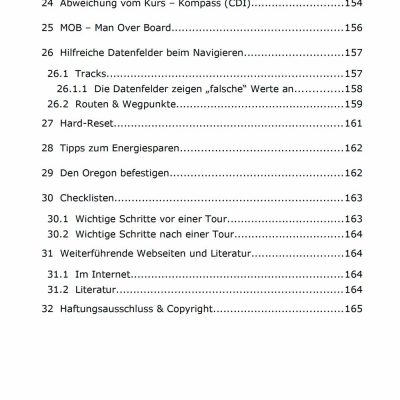 Oregon 6x0 Anleitung - Inhalt 8