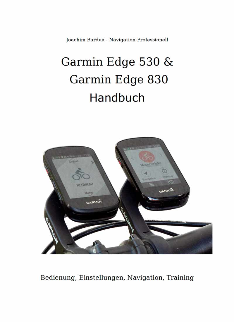Garmin Edge 530 und Garmin Edge 830 Handbuch - Cover