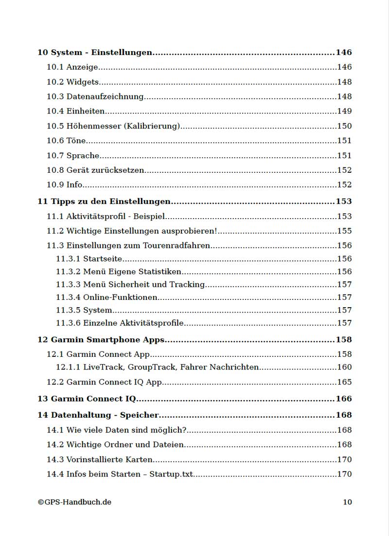 Garmin Edge 1040 Handbuch - Inhalt 6