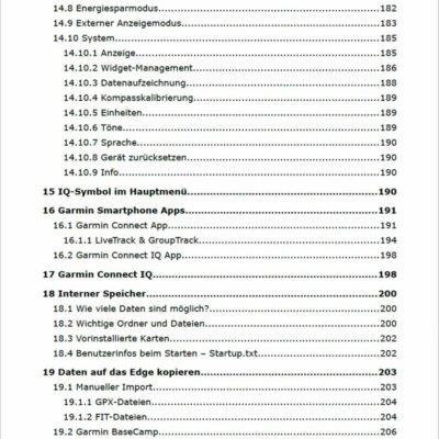 Inhalt - Garmin Edge 1030 Plus und Garmin Edge 1030 Handbuch (6)