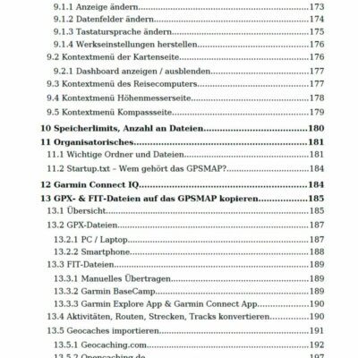 Garmin GPSMAP 67 & GPSMAP 66 Handbuch - Inhalt (7)