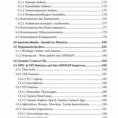 Garmin GPSMAP 67 & GPSMAP 66 Handbuch - Inhalt (7)